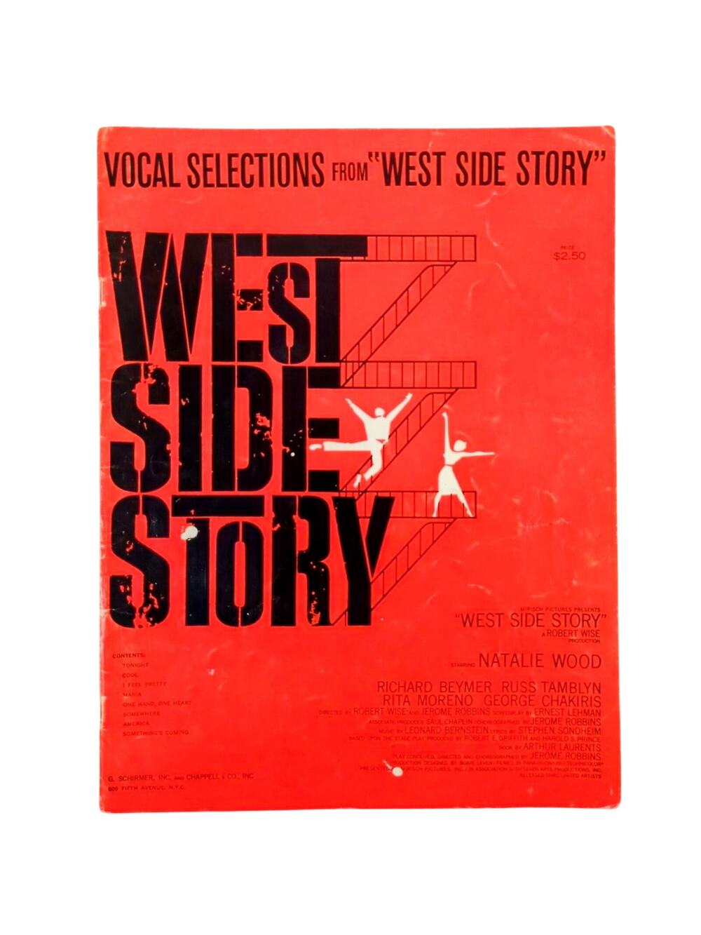 West Side Story Vocal Selections Leonard Bernstein Stephen Sondheim 1961 Musical